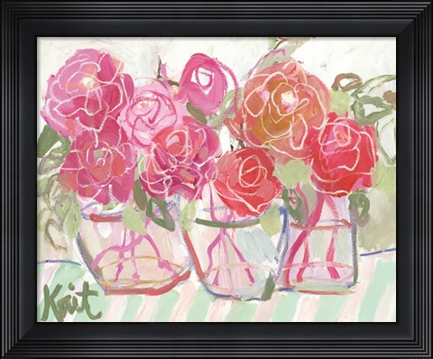 Framed Delight in Blooms Print