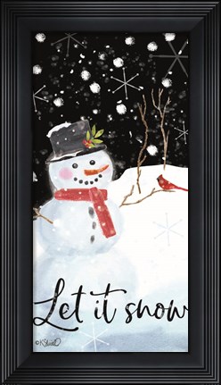 Framed Let It Snow Print
