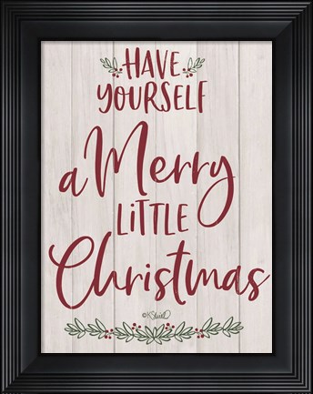 Framed Merry Little Christmas Print