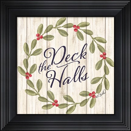 Framed Deck the Halls Print