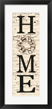 Framed Cotton Wreath Home Print