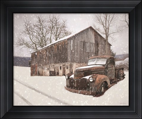 Framed Rustic Winter Charm Print