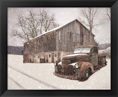 Framed Rustic Winter Charm Print