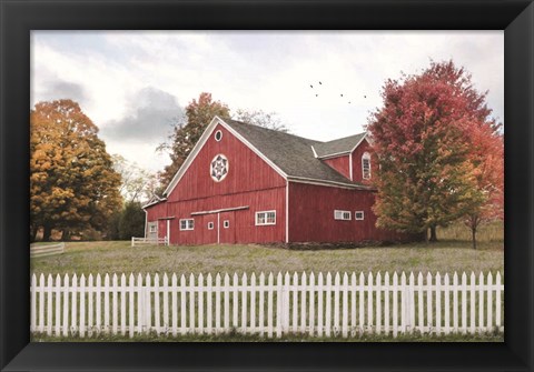 Framed Fall Barn Print