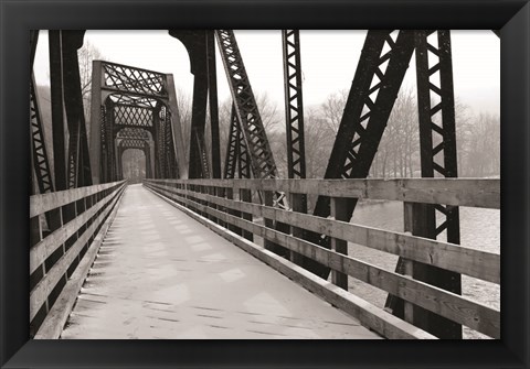 Framed Old Railroad Bridge Print
