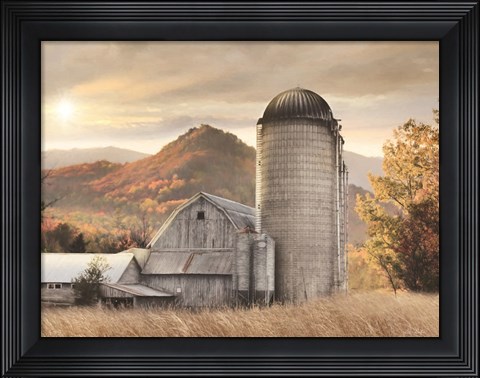 Framed Autumn at the Farm Print