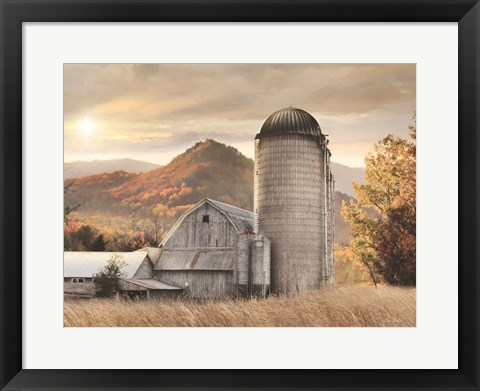 Framed Autumn at the Farm Print