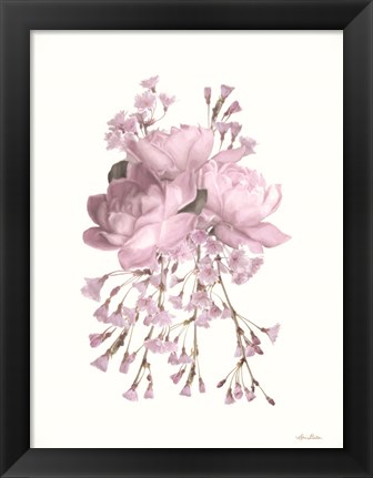 Framed Roses and Blossoms I Print