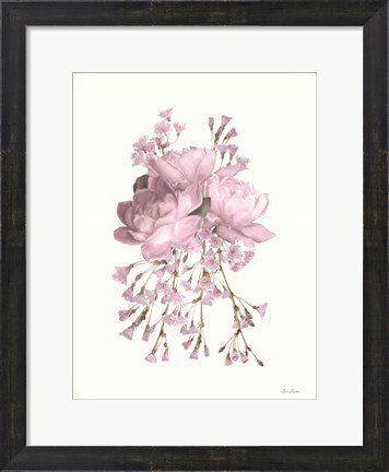 Framed Roses and Blossoms I Print