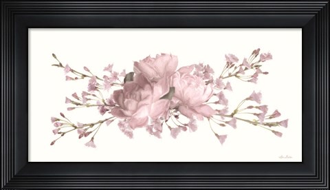 Framed Roses and Blossoms II Print
