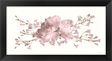 Framed Roses and Blossoms II Print