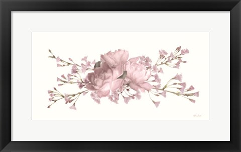 Framed Roses and Blossoms II Print