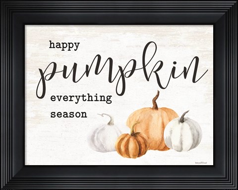 Framed Happy Pumpkin Everything Season Print