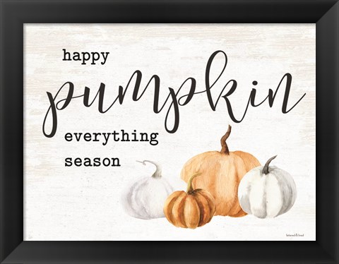 Framed Happy Pumpkin Everything Season Print