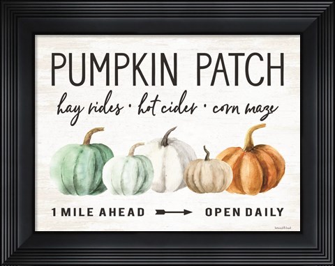 Framed Pumpkin Patch Print