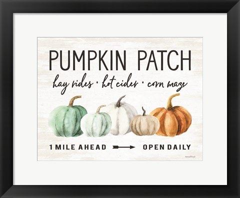 Framed Pumpkin Patch Print