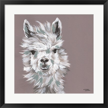Framed Alpaca Punch Print