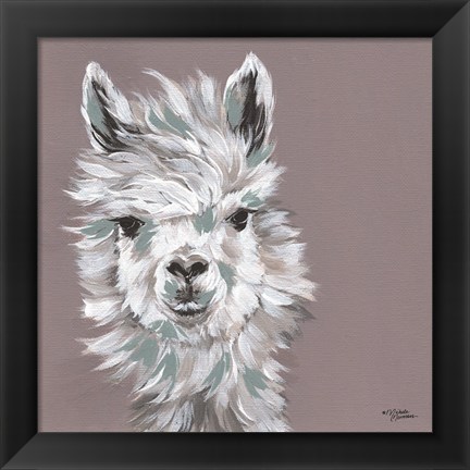 Framed Alpaca Punch Print