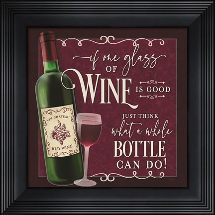 Framed Whole Bottle Print