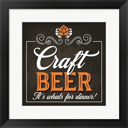 Framed Craft Beer Print