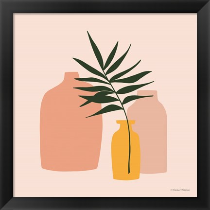 Framed Modern Graphic Vases Print