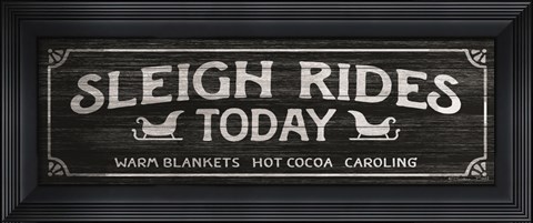 Framed Sleigh Rides Today Print