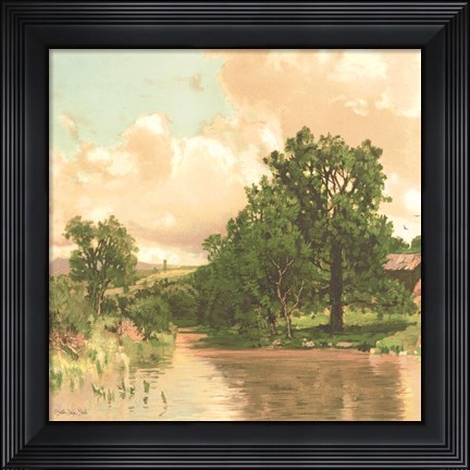 Framed Country Pond 2 Print