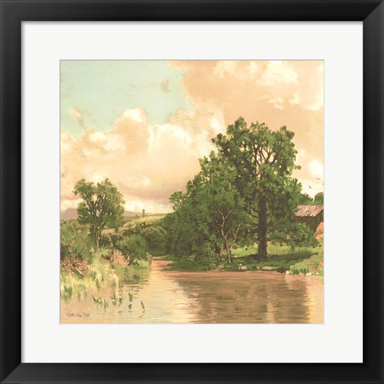 Framed Country Pond 2 Print