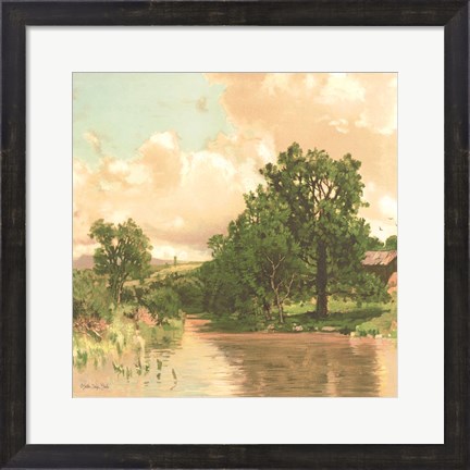 Framed Country Pond 2 Print