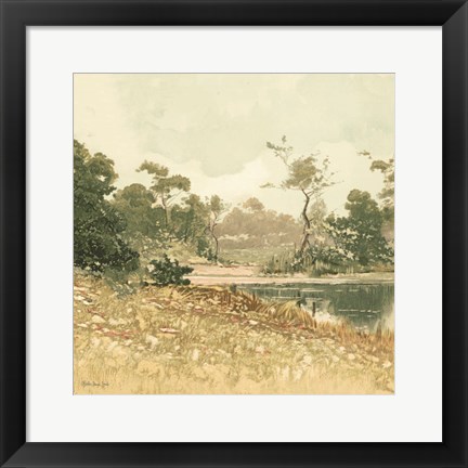 Framed Country Pond 6 Print