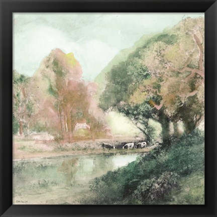 Framed Peaceful Country 1 Print