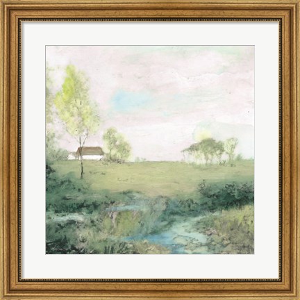 Framed Peaceful Country 2 Print