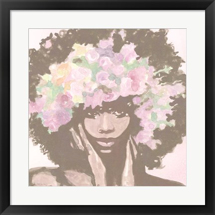 Framed Floral Crown 1 Print