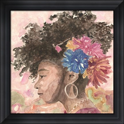 Framed Floral Crown 2 Print