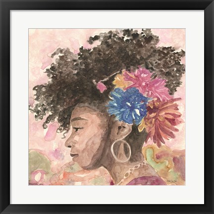 Framed Floral Crown 2 Print