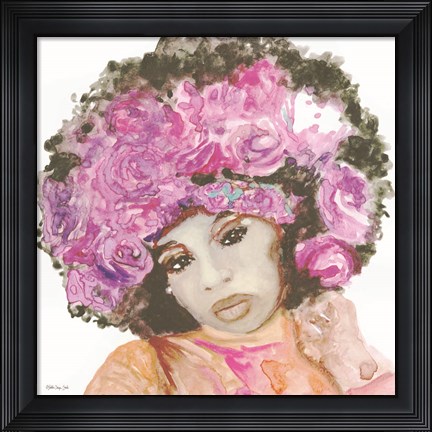 Framed Floral Crown 3 Print