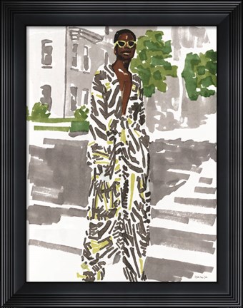 Framed Fashion in the City 2 Print