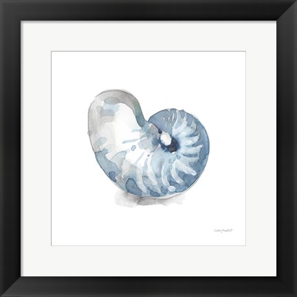 Framed Blue Escape Coastal 05 Print