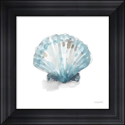 Framed Blue Escape Coastal 06 Print