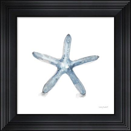Framed Blue Escape Coastal 08 Print