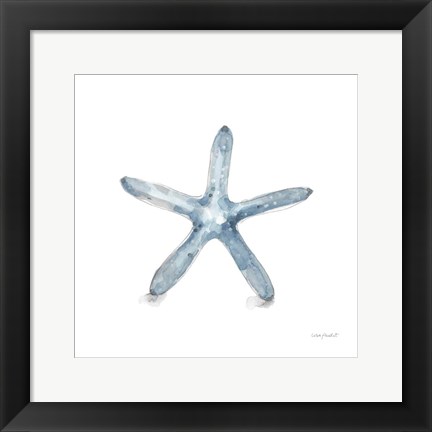 Framed Blue Escape Coastal 08 Print