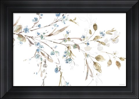 Framed Blue Escape 05 Print