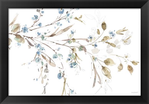 Framed Blue Escape 05 Print