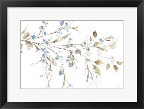 Framed Blue Escape 05 Print