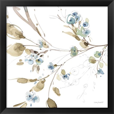 Framed Blue Escape 07 Print