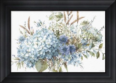 Framed Bohemian Blue 01A Print