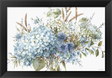 Framed Bohemian Blue 01A Print