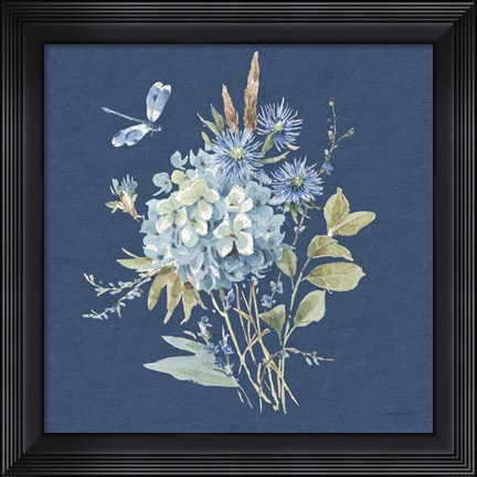 Framed Bohemian Blue 04B Print