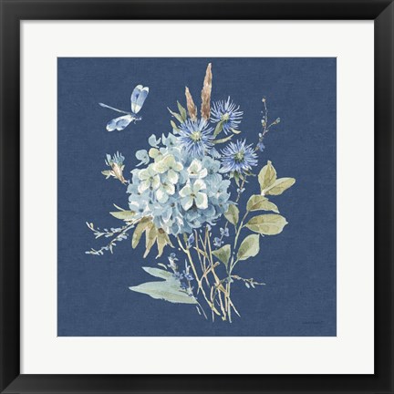 Framed Bohemian Blue 04B Print