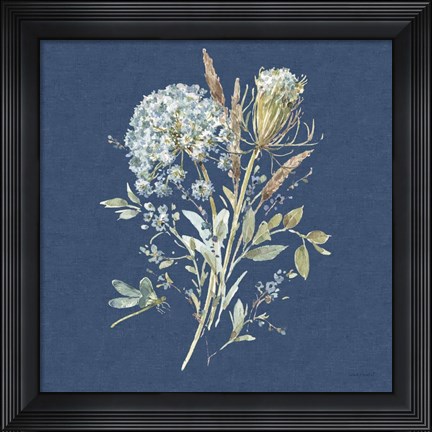 Framed Bohemian Blue 05B Print
